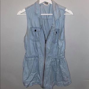 Jack by BB Dakota l light blue zip up vest
